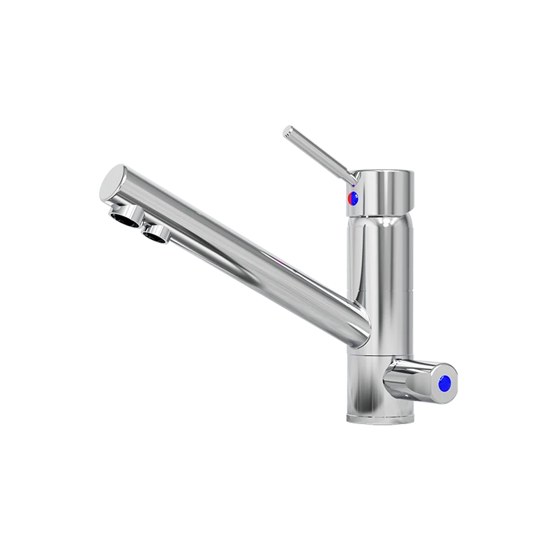 Z1 T1 chrome 3 way mixer tap and water filter system